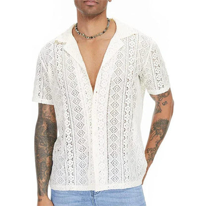 CAMISA DE ENCAJE HOMBRE VERANO SILAMODA™